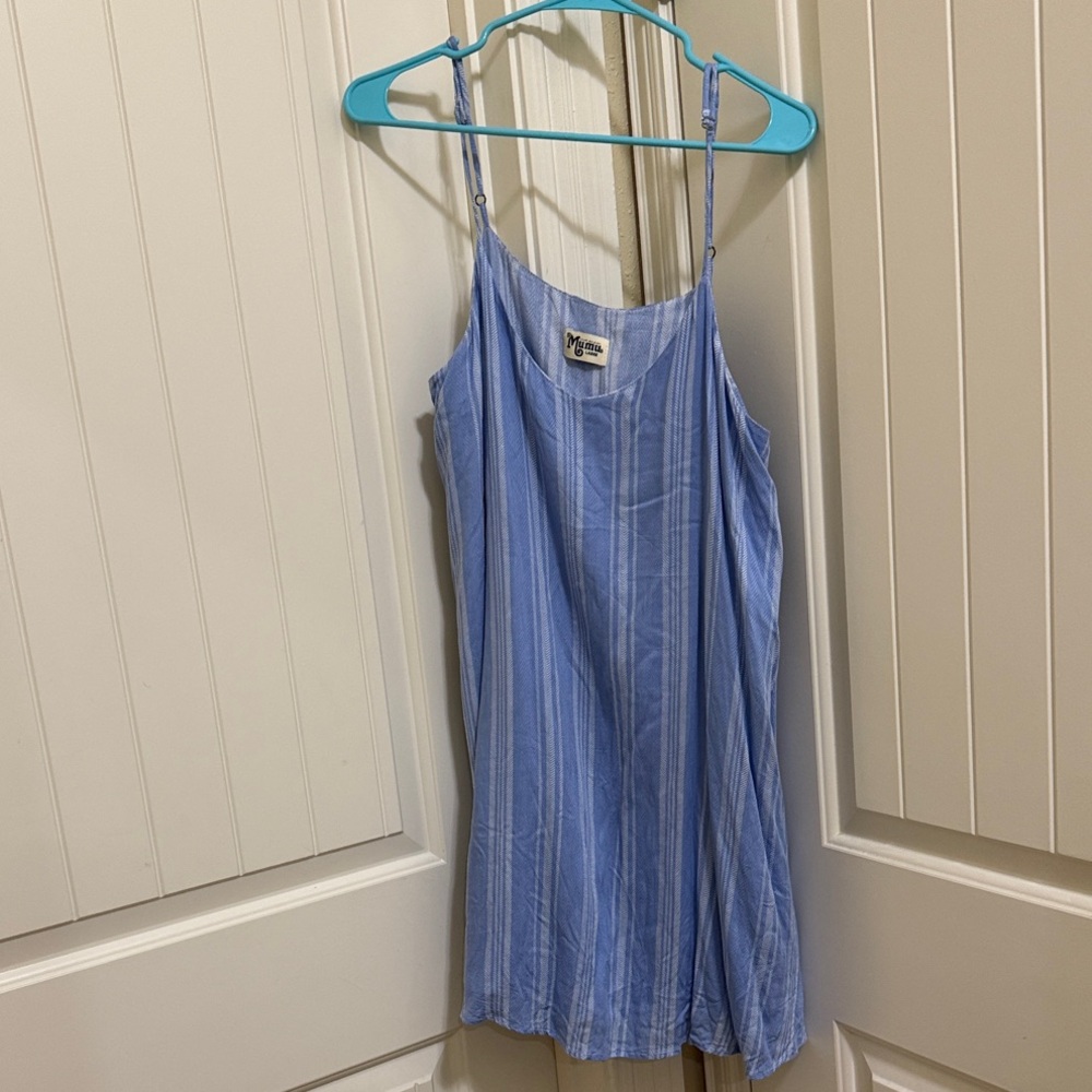 Show Me Your MuMu Light Blue Strappy Mini Dress